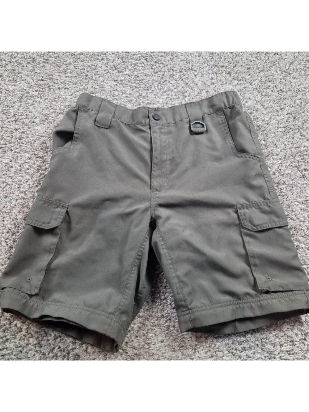 Boy Scouts Of America Shorts Boys Large Green Cargo Uniform Nylon READ* - Picture 1 of 6